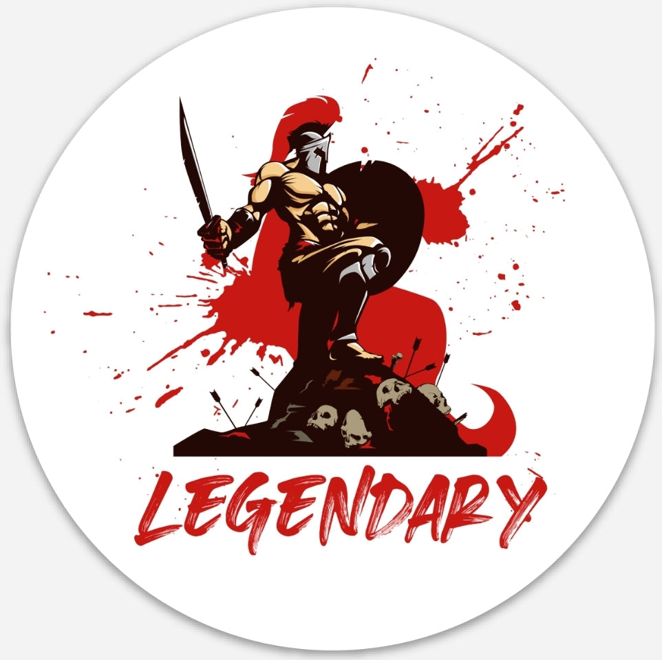 Legendary Spartan sticker