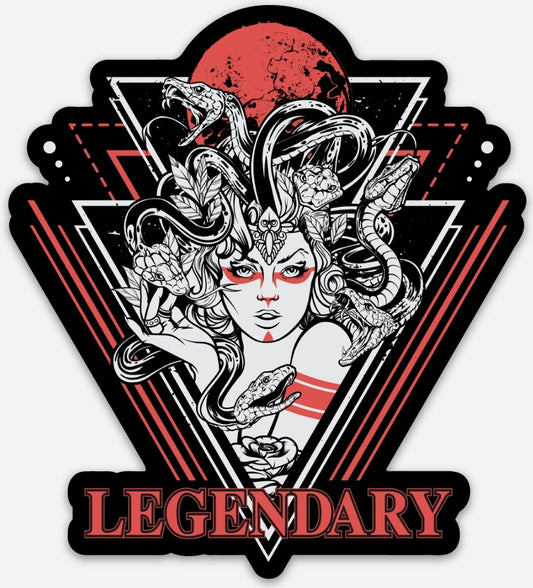 Legendary Medusa debut sticker